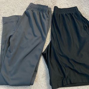 Bundle of sports pants & shorts size small
